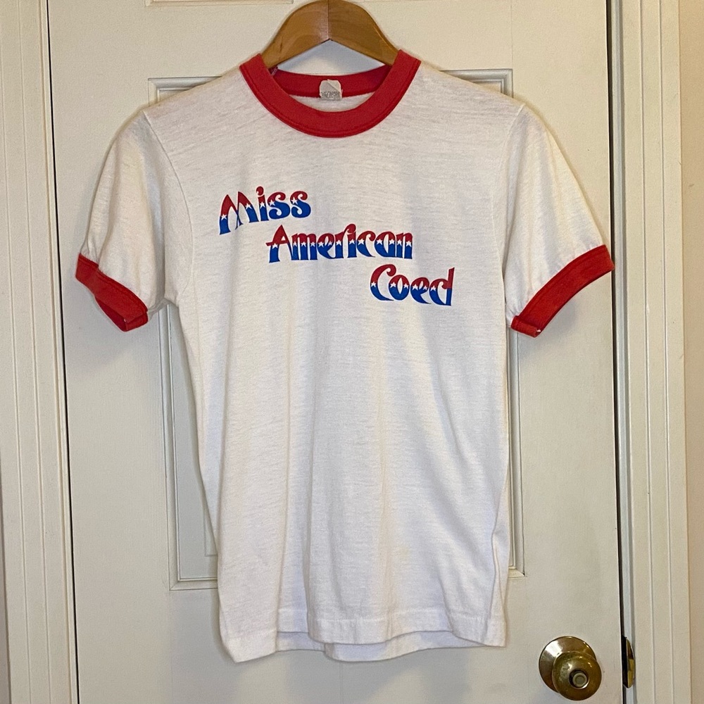 Vintage 1970s Miss American Coed T-Shirt
